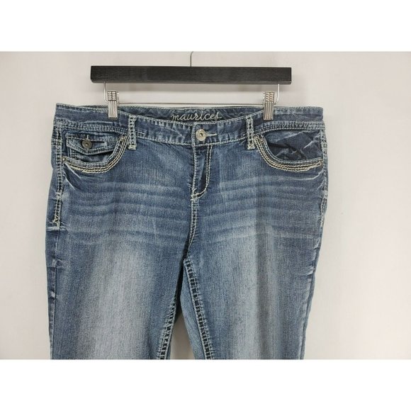 Rock & Republic Skinny Jeans Womens Size 16 Medium Wash - Picture 2 of 9